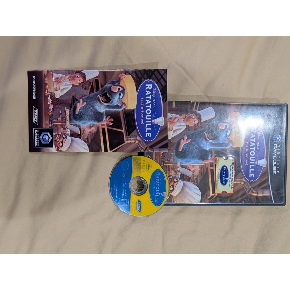 Nintendo‎ Ratatouille GameCube Blue/Yellow CIB Complete